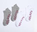 Non Skid Yoga Pilates Socks , Low Cut Anti Slip Yoga Socks Embroidery Logo