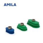 NBR Bellows Vacuum Cups Special For Metal Plate , Oval Suction Cups MAOB
