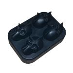 MHC Food Grade 4 Cavity Ice Cube Trays Silicone Ice Cube Tray Mold Flexible