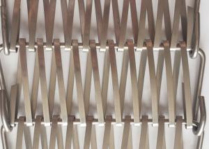 Quality Aluminum Weave 36m Spiral Wire Mesh Smooth Fabric Cladding 36% Gap wholesale