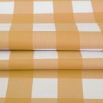 Beige Plaid Disposable Table Cloths