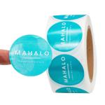 Vinyl Transparent Round Sticker Labels Waterproof Custom Industrial Stickers