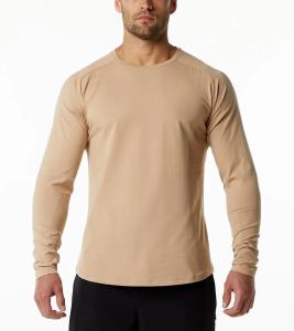 Quality Factory Custom Logo Men′s Fitted Long Sleeve 94% Cotton 6% Elasticity Custom Logo Shirt wholesale