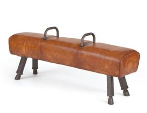 Quality Solid Wood Real Leather Long Bench Footstool Leather And Wood Footstool wholesale