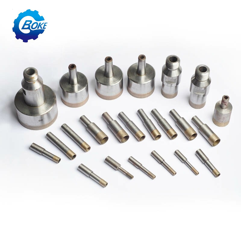 PBLOG sintered diamond drill bits can be used for glass processing drilling applications such as bathroom glass