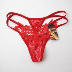 Quality Hot red lace g string thong wholesale