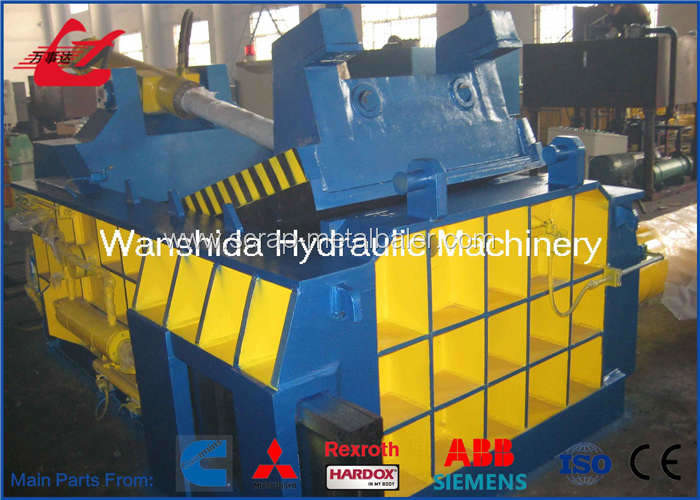 PLC control Scrap Metal Baler Heavy Scrap Metal Compactor Side Push Out