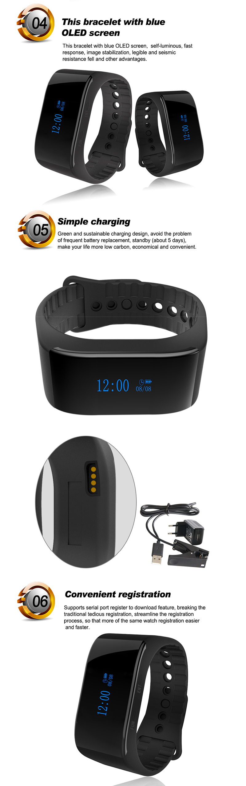 Hot sale long range wireless wrist watch pager calling system with single key button
