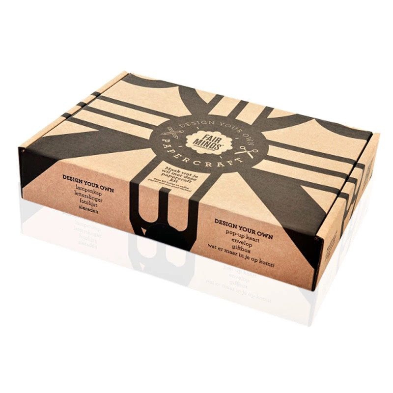 Customized Black Printed Logo Garment Cardboard Kraft PaPer Packing Corrugated Shipping Boxes