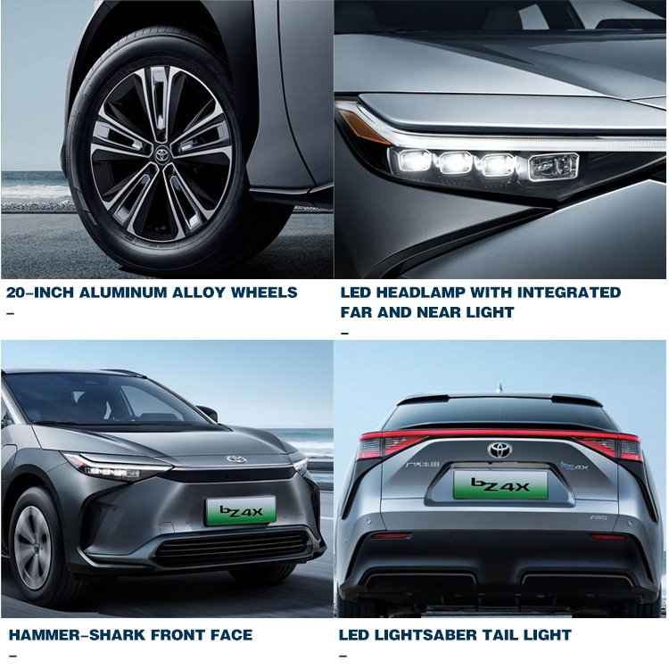 Energy Electric Vehicle Car 2024 2023 Faw Gac Voiture To-yota EV BZ4X Pro 4wd BZ4 Full Electric Car Suv To-yota BZ4X