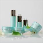 Round 30ml Airless Cosmetic Bottles For Skin Care Cream Hot Stamp Printing