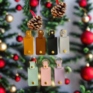 Quality Custom Leather Keychain Photo Keyring Leather DIY Keychain Birthday Christmas Gift wholesale