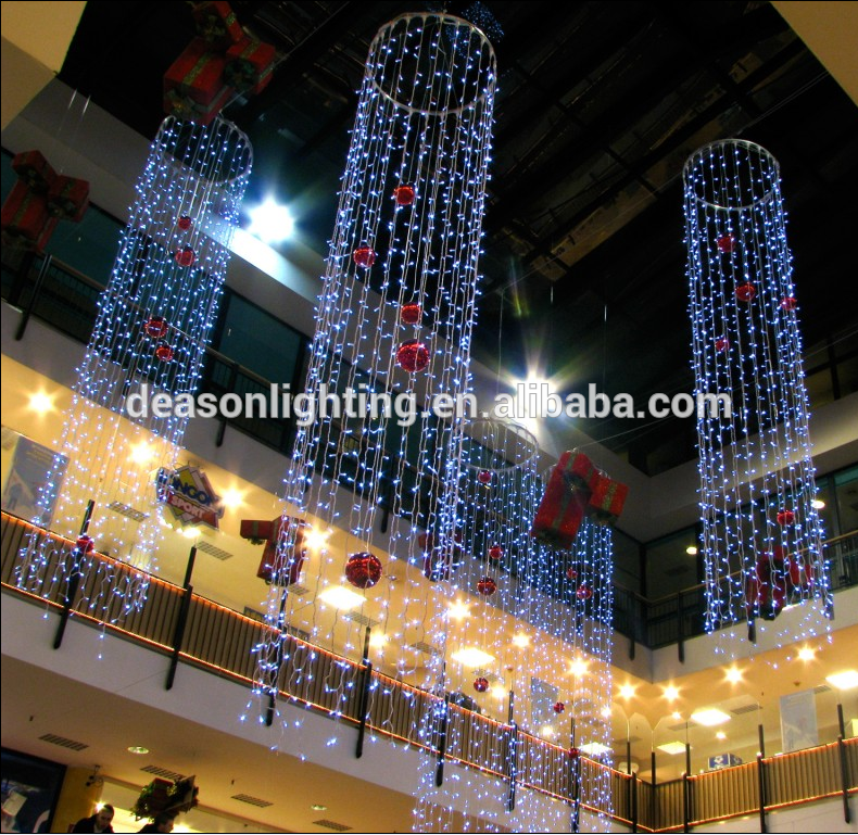 shopping center christmas decoration lights