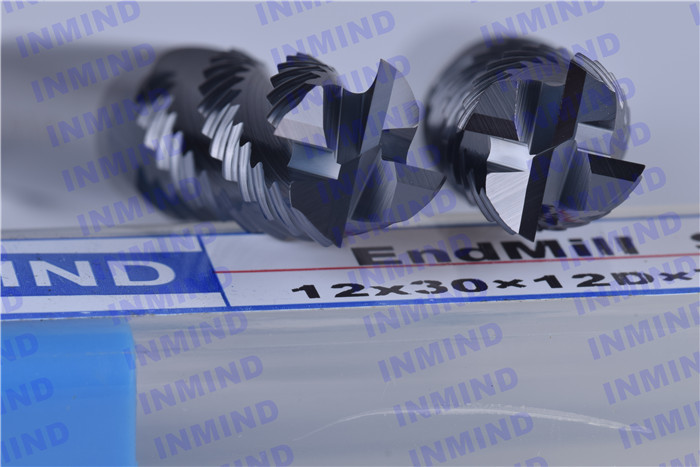 4 Flute 12mm / 10mm Roughing End Mills Cutting Tools For Milling Operation