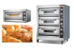 Hotel Stainless Steel Three Deck Industrial Baking Oven for baking bread ,cookie
