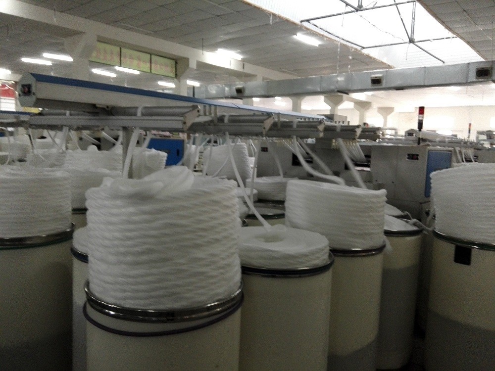 T30S/3 Durable Knotless Polyester TFO Yarn With Great Evenness