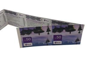 Quality Fan Fold NFC RFID Paper Ticket ISO14443A Protocol 85x54mm For Train wholesale