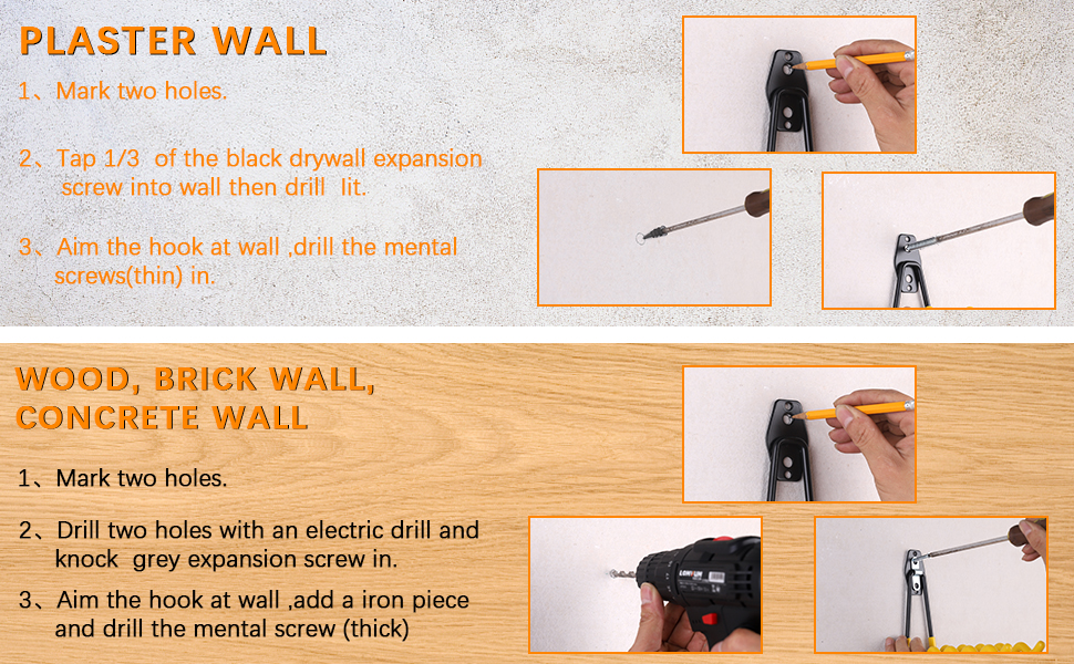 Wall Mount Heavy Duty Tool Rack for Organizing Power Tools and Bulk Items in Your Garage