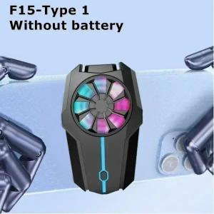 Quality F15 Mobile Phone Cooling Fan Radiator Air-cooled Back Clip Game Cooler wholesale