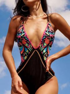 Quality Ladies One Piece Swimsuit Red Bandeau Bikini Stylish Swimwear for All Occasions wholesale