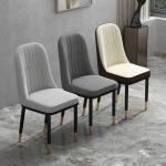 Italian Style Colorful Upholstered Parsons Chairs PU Leather For Home Restaurant