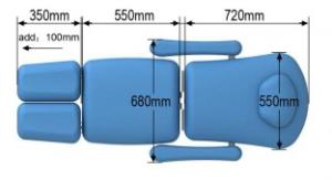 Quality Deluxe Beauty Couches / Hydraulic Pedicure bed in Spa wholesale