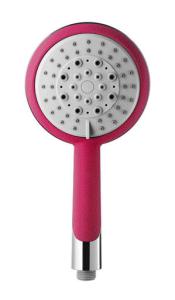 Quality Romantic Pink High Plating Bathroom Hand Held Shower Head 5 Spray Settings wholesale