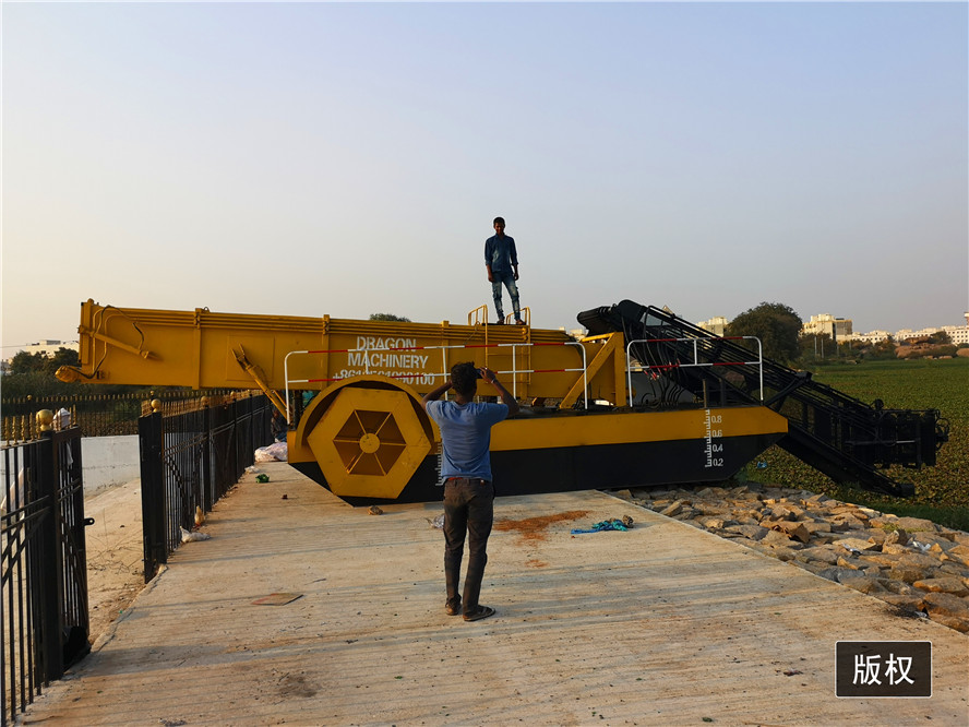 Full Automatic Aquactic Weed Harvester 1000m2 Harvested Area