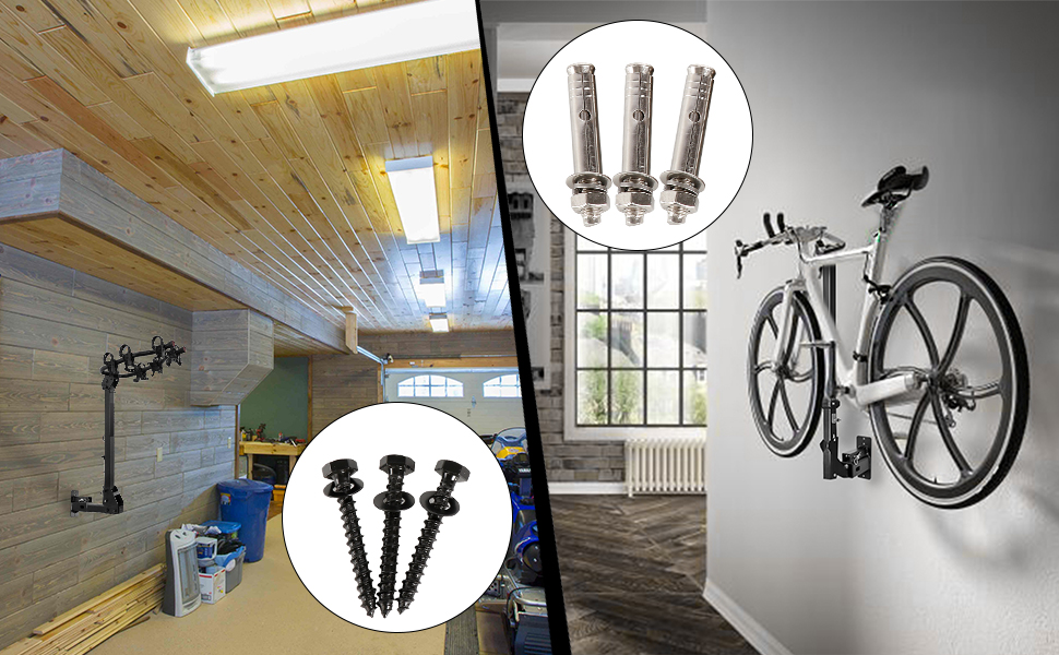 1.25 inch/2 inch Hitch Wall Mount Bike Rack Hitch Cargo Carrier for Plant Fiber Bikes