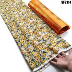 Supoo African Lace Silk Velvet Embroidery Fabric Stretch Korean Velvet for Women