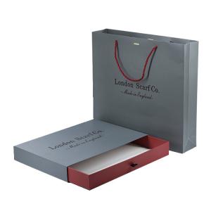 Quality Cosmetic Paperboard Paper Gift Bags Box Sets With Drawer And Handle wholesale