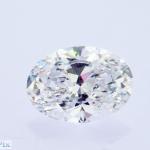 CVD Lab Grown White Diamonds 2.1ct Oval Brilliant Cut F Color VVS2 Clarity IGI