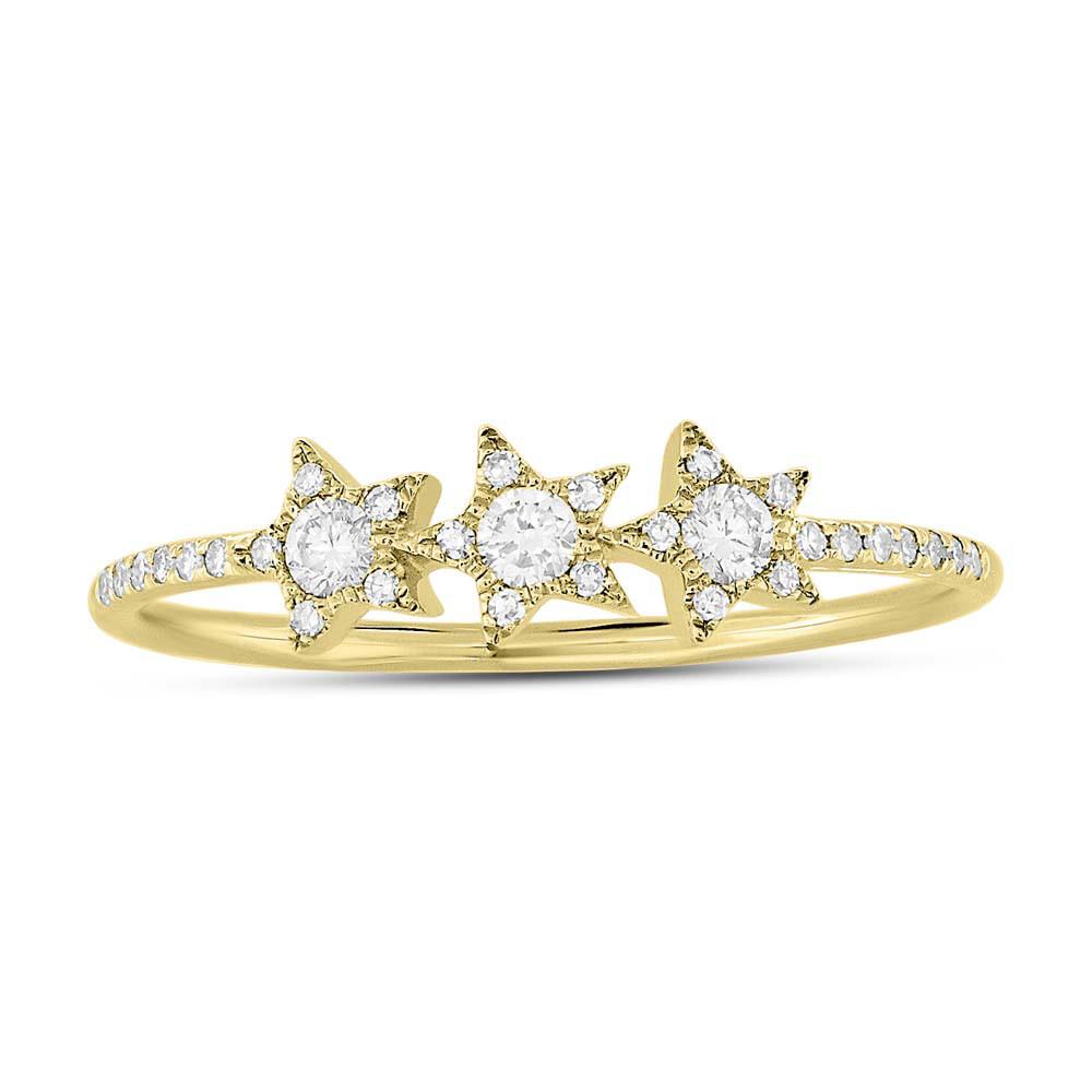 Eternity Band Rings Brazilian 18K Gold Jewelry Star 925 Sterling Silver Dome Women's Ring