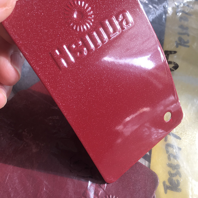 Decorative Metallic Red Powder Coat Antioxidation High Temperature Resistance