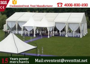 Quality Clear Span Wide Outdoor Event Tent Aluminum Frame With Sandwich Panel Walls wholesale