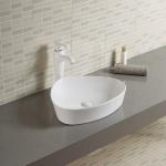 Low Water Absorption Counter Top Bathroom Sink Green Color Irregular Basin