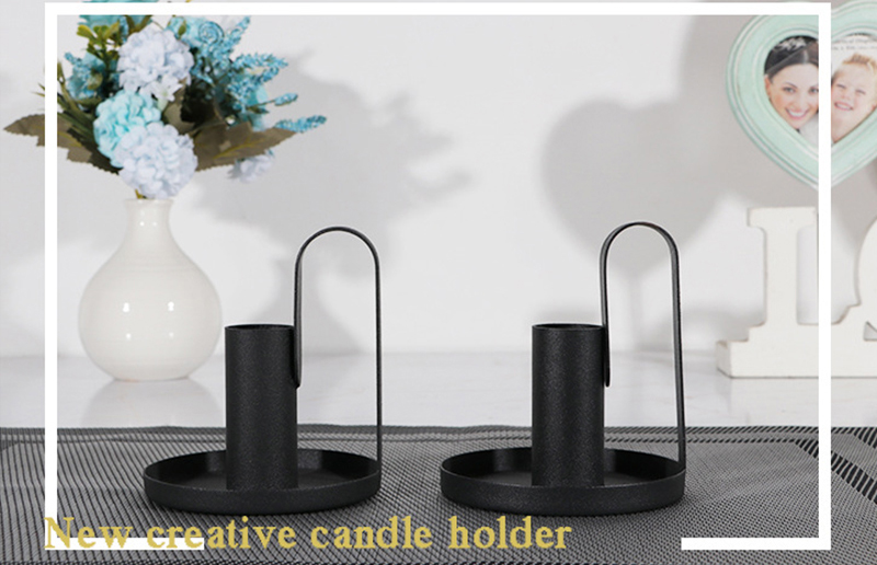 Wholesale Metallic Candle Holder Simple Luxury Candle Light Stand Exquisite Shape Wedding Candlesticks