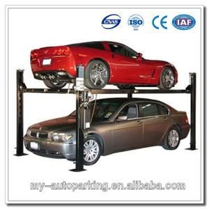 Quality 3700kg Four Post Hydraulic Car Lift 2 Level Parking Lift wholesale