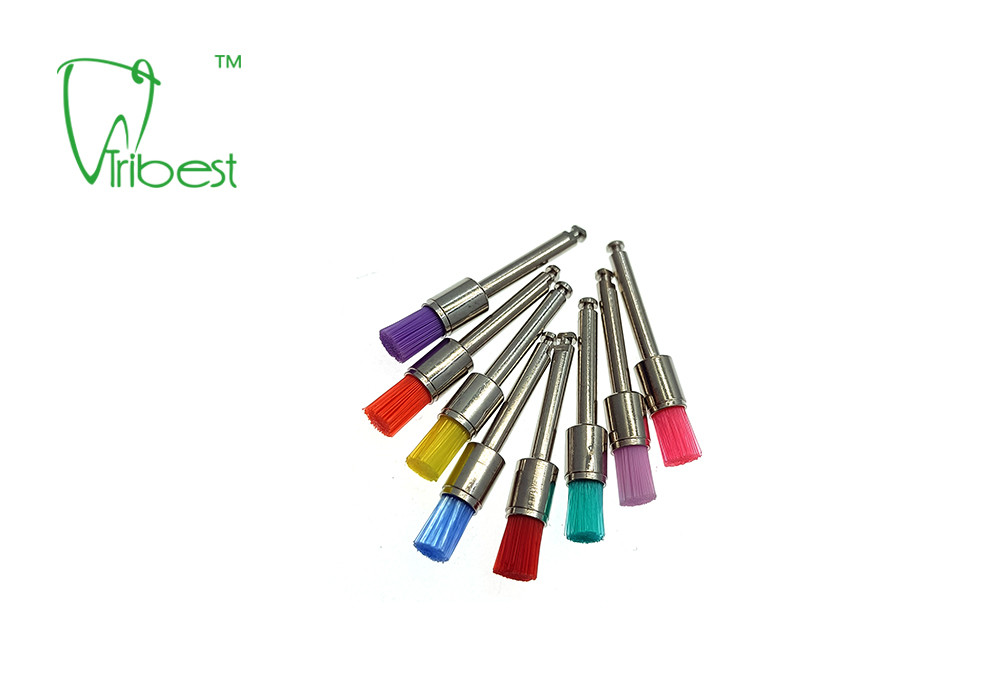 Teeth Polishing Brush Nylon Brush Pencil Flat Dental Polishing Kit