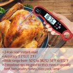 Waterproof Instant Read Meat Thermometer For Grill Oven BBQ