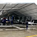 Huge Prefab Mobile Aircraft Hangar Tent 40x60m DIN 4102 B1