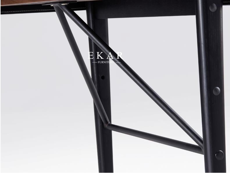 Simple Design Metal Base Study Table Modern Office Desk
