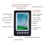 Compact Weather Station For Outdoor Monitoring Displays Wind And Rain Automatica