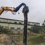 Hydraulic Sheet Photovoltaic Pile Driver With Excavator 30T