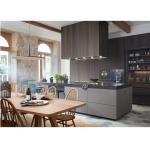 Waterproof Fireproof Advantage in Modern Style Veneer Wood Kitchen Cabinet and