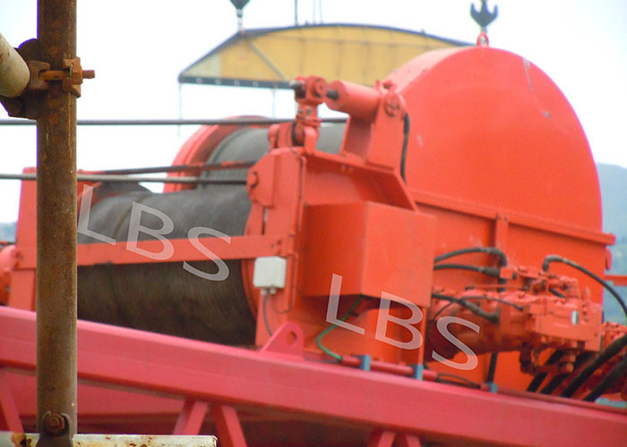 High Security 15 Ton Hydraulic Winch With Spooling Device High Stability