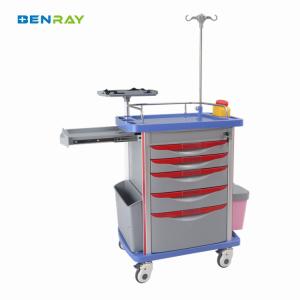 Quality Medication Trolley Hospital Medical Emergency Trolley Crash Cart wholesale