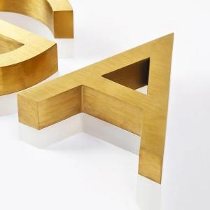 Quality Outdoor Signage Essential Customized Size Metal Luminous Signs with 3D Channel Letter wholesale