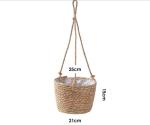 Handicraft Natural Seagrass Storage Basket With Handle ECO Friendly Kids Toy