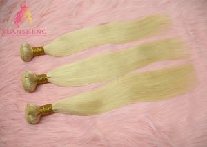 Quality Cuticle Aligned Virgin Hair Unprocessed 613# Blonde Straight Hair Extensions wholesale